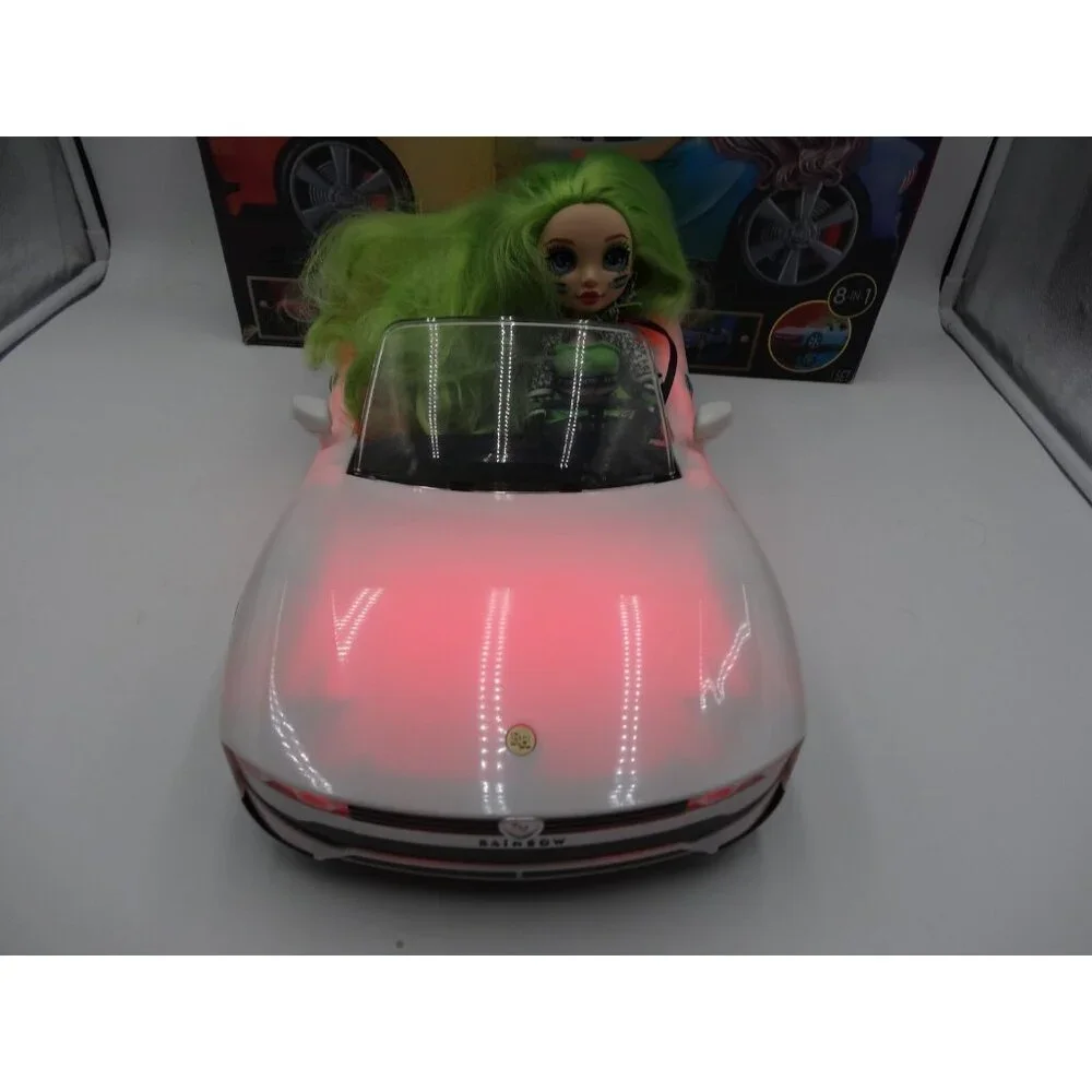Rainbow High Color Change Doll Car Convertible Light-Up Multicolor & Jade Hunter